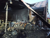 Pożar gospodarstwa pod Olkuszem. Spłonęła stodoła, ciągnik i samochód